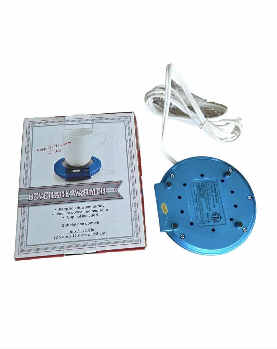 Beverage Warmer Electric Coffee Tea Mug Warmer Blue With Box gallery