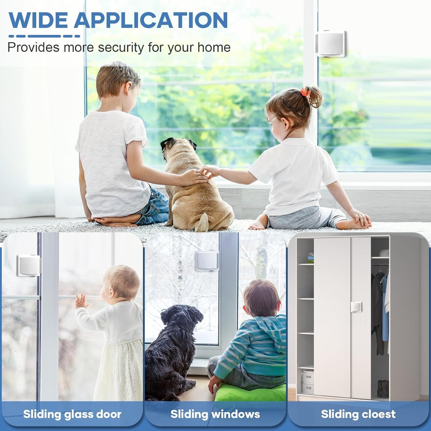 Sliding Door Lock, 2PCS Upgraded Sliding Door Child Lock for Sliding Glass Doors gallery