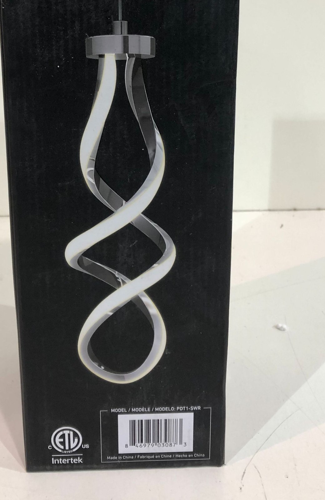 Artika Swirl 13-Watt Integrated LED Chrome Mini Pendant New (OPEN) gallery