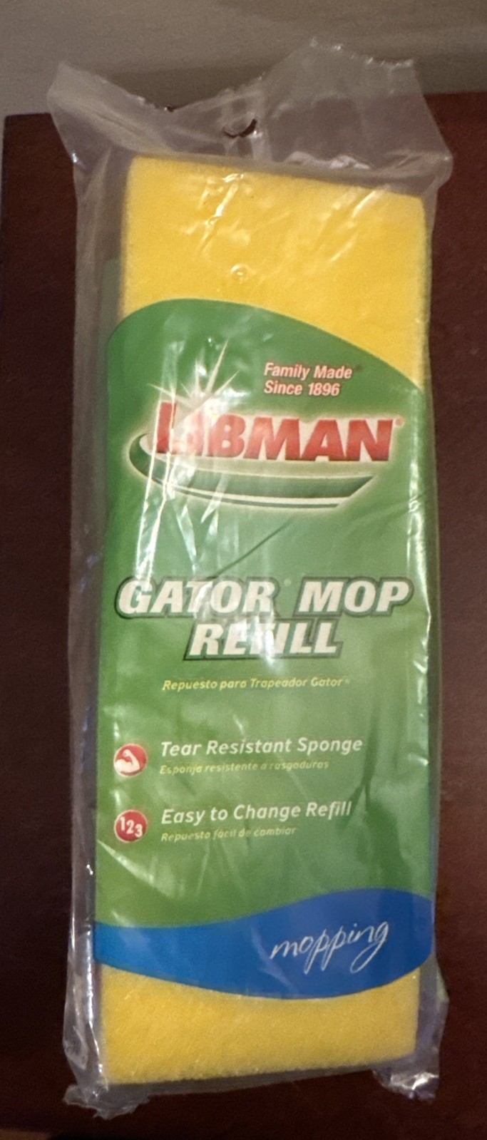 Libman Gator Mop Refill 02021 Yellow Tear Resistant Sponge Replacement New gallery