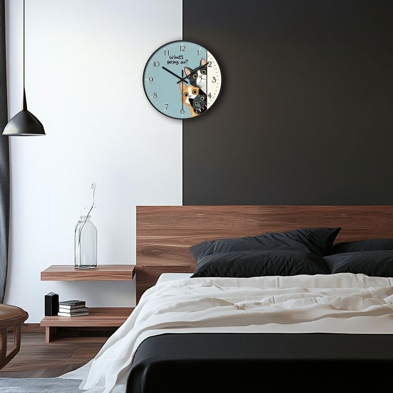 Decorative Round Wall Clock, Quiet Wall Clock, gallery