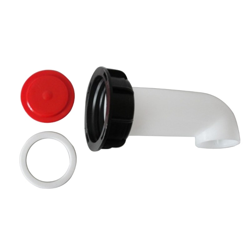 2Pcs Thread IBC Tank Adapters Extension Drain Spouts Hose Valves Fitting Easy gallery