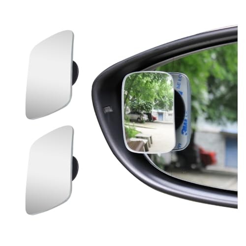 Rectangle Blind Spot Car Mirror, 2.5" HD Glass Wide Angle Convex Rectangular gallery