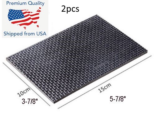 2pcs Large Self Adhesive Foam TPR Rubber Bumper Pads Protection Black 4" x 6" gallery