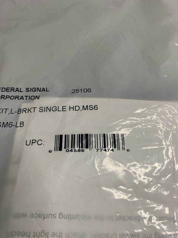 Federal Signal MicroPulse L-Bracket MPSM6-LB Kit Single HD MS6 gallery
