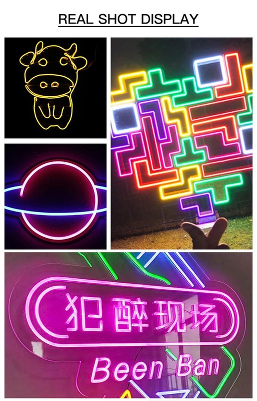 Separated Neon Flexible LED Light Strip Cover 8mm DIY Bendable Silicone Diffuser gallery
