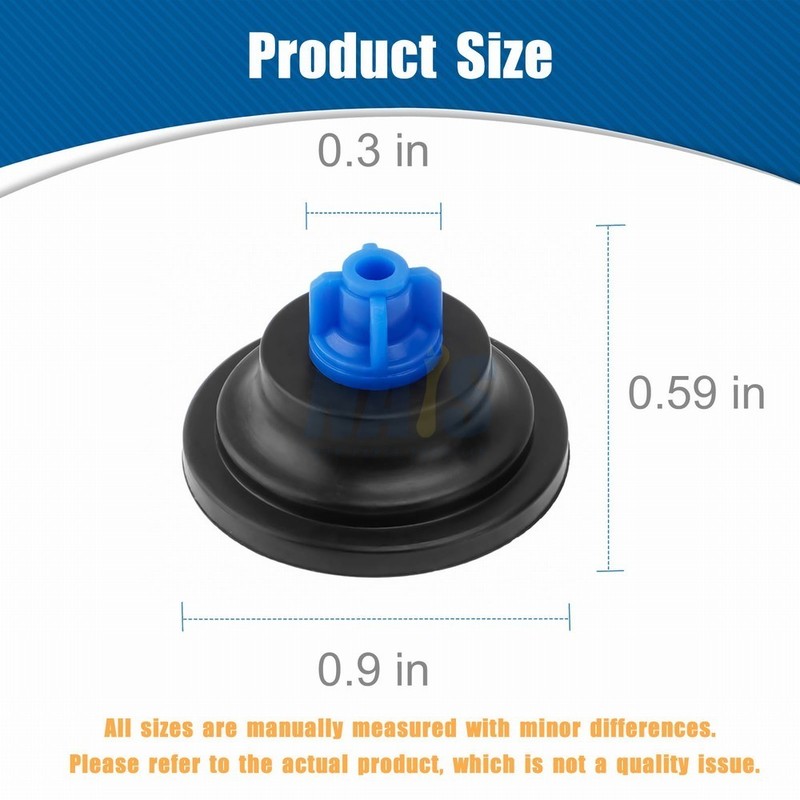 100Pcs Blue Tip Diaphragm for Wascoma Huebsch, Speed Queen, Unimac Washer 823492 gallery