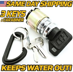PREMIUM Ignition Key Switch OEM #1012531 for Club Car Electric Golf Cart 83.5-95