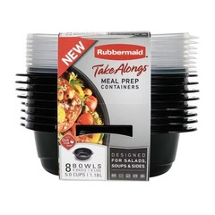 Meal Prep Containers Set: Microwave & Freezer Safe, Black & Clear Food Storage
