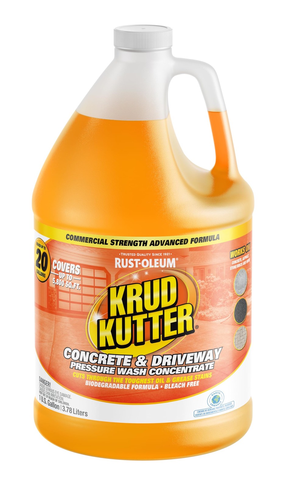 Concrete & Driveway Pressure Washer Concentrate & Manual Use Cleaner | Cuts T... gallery