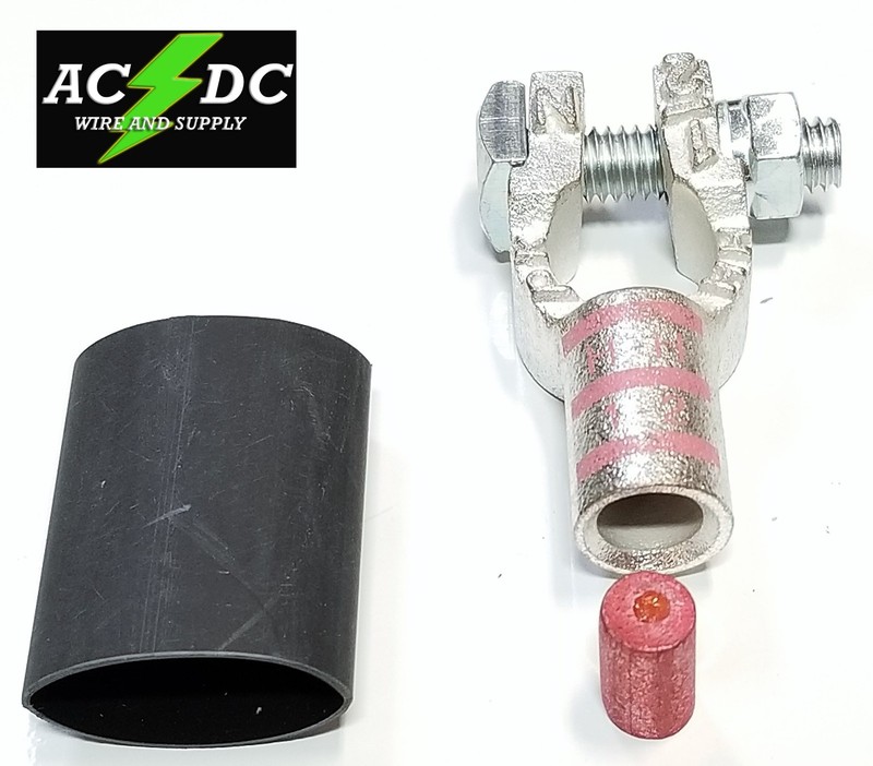 Battery Cable Ends Copper Top Post Terminal Connector Shrink Solder Slug Pellet gallery