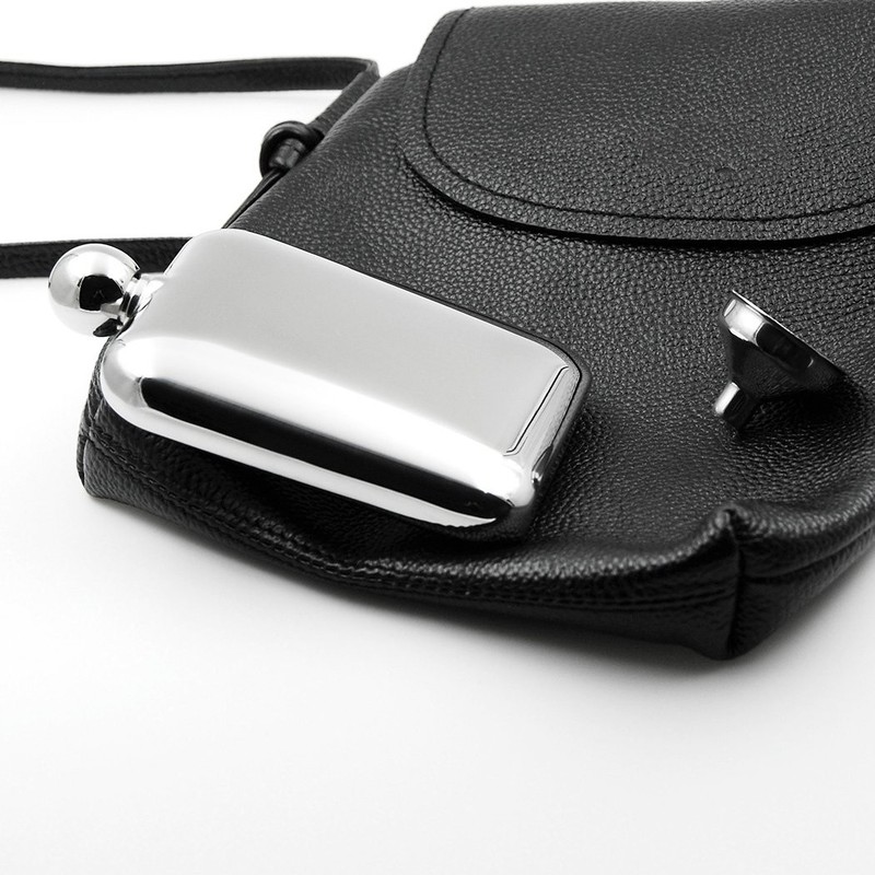 6oz Hip Flask with Glossy Rectangle Shape gallery
