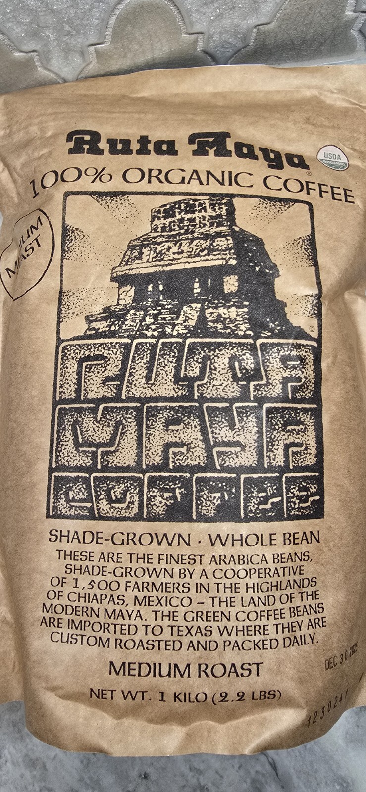 Ruta Maya Organic Coffee Medium Roast Whole Bean- 2.2 Lbs. US Seller Exp 02/2027 gallery