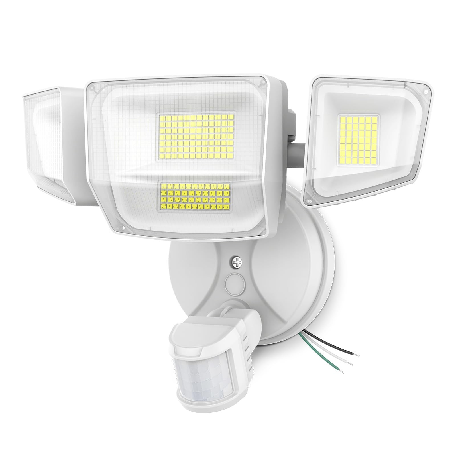 90W 10000LM LED Motion Sensor Outdoor Lights, 4-Head Dusk to Dawn Outdoor Lig... gallery
