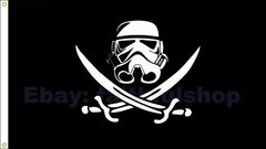 Star Wars Stormtrooper Pirate Flag 90x150cm 3x5ft Free shipping