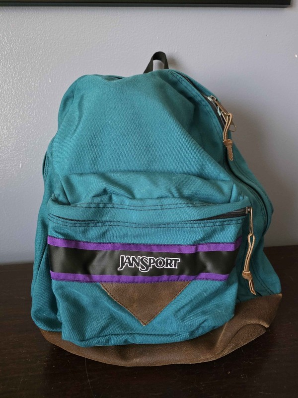 Vintage Jansport Backpack   Pockets Ski Slots Back Pack Bag
