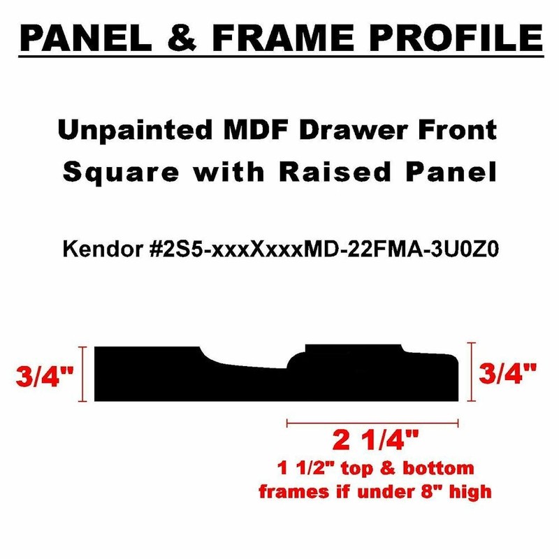 Unfinished MDF Square Raised Panel Drawer Fronts gallery