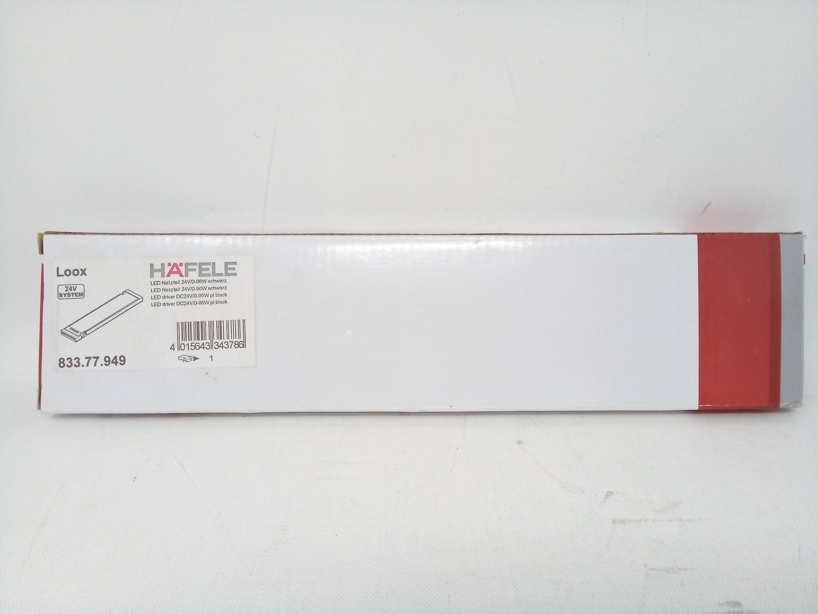 Hafele Loox Lighting LED Driver Netzteil DC24V/0-96W Black - 833.77.949 gallery