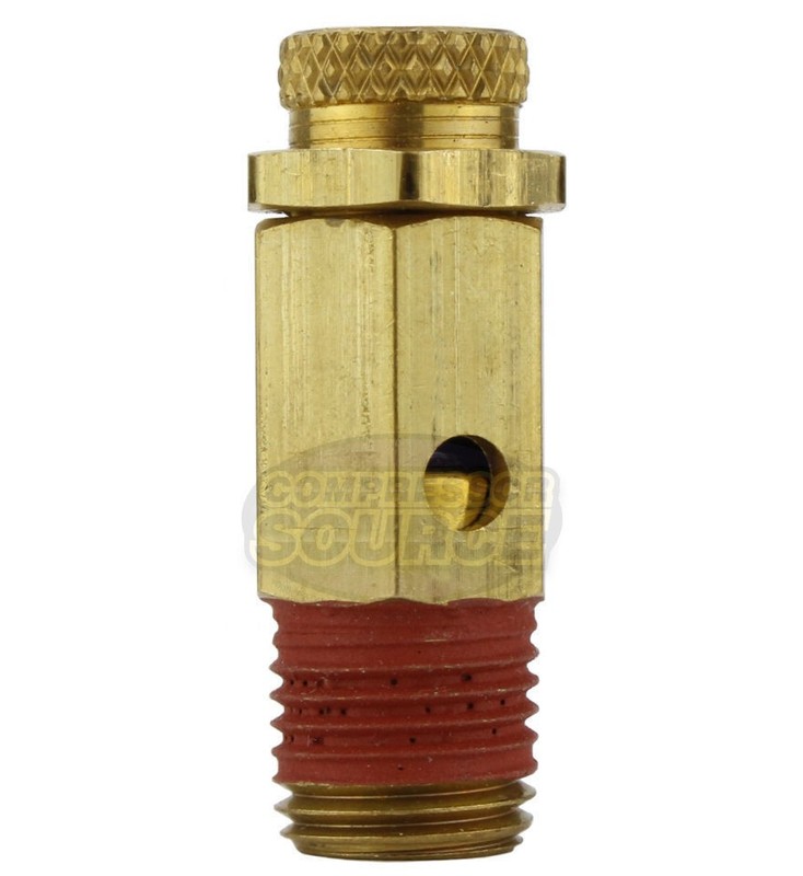 25-200 PSI 1/4" MNPT Air Compressor Pressure Adjustable Relief Pop Off Valve Kit gallery