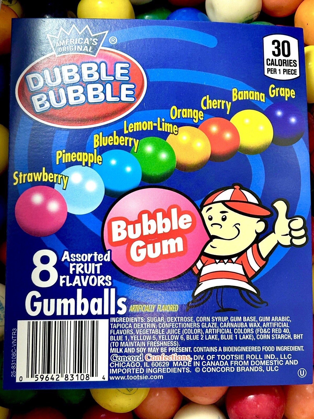 Double Bubble 0.5 Inch mini Gumballs Bulk Candy 1LB 2LB 3LB 5LB Assorted Flavors gallery