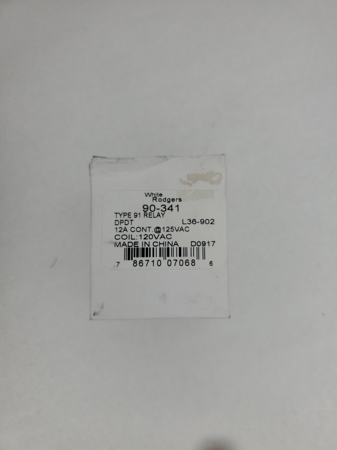 White Rodgers 90-341 Type 91 Relay 120VAC gallery