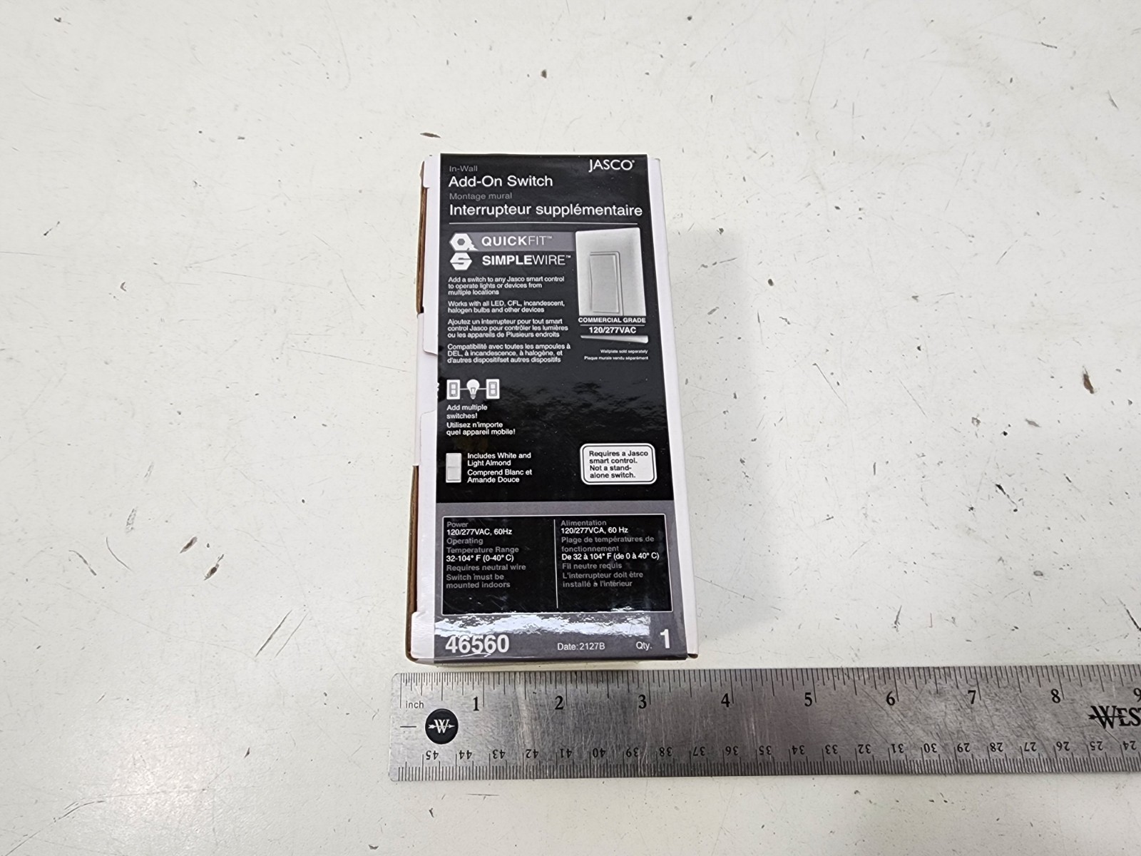 Jasco Add-On Switch 46560 Quick Fit Simple Wire 030878465601 - New gallery