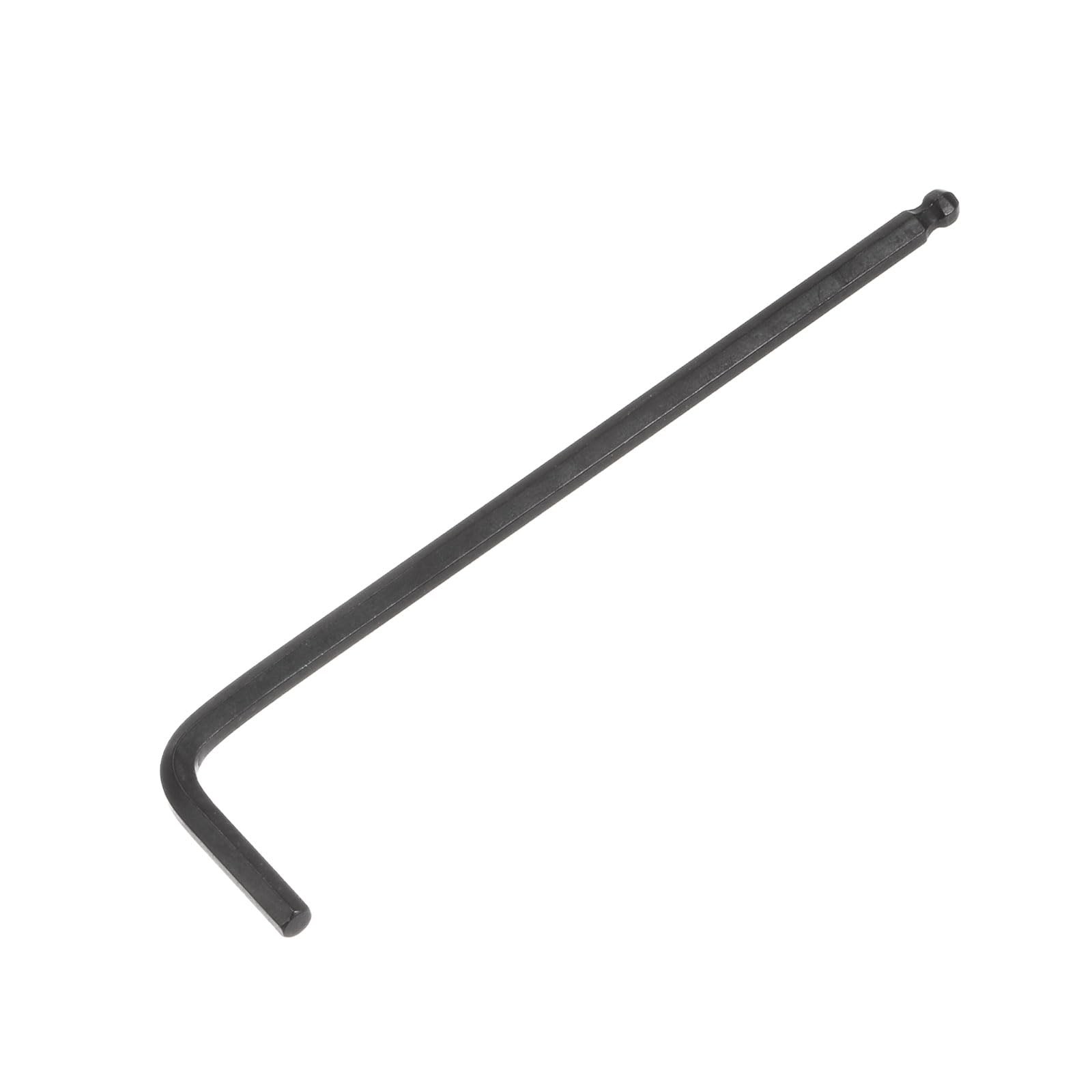 uxcell 4mm Ball End Hex Key Wrench, L Shaped Long Arm CR-V 4mm, Black gallery