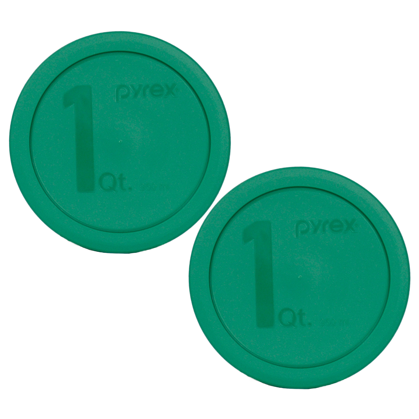 Pyrex 322-PC Green 1Qt Round Plastic Lid Cover 2PK for 322 Mixing Bowl NOT 7201 gallery