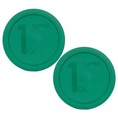 Pyrex 322-PC Green 1Qt Round Plastic Lid Cover 2PK for 322 Mixing Bowl NOT 7201