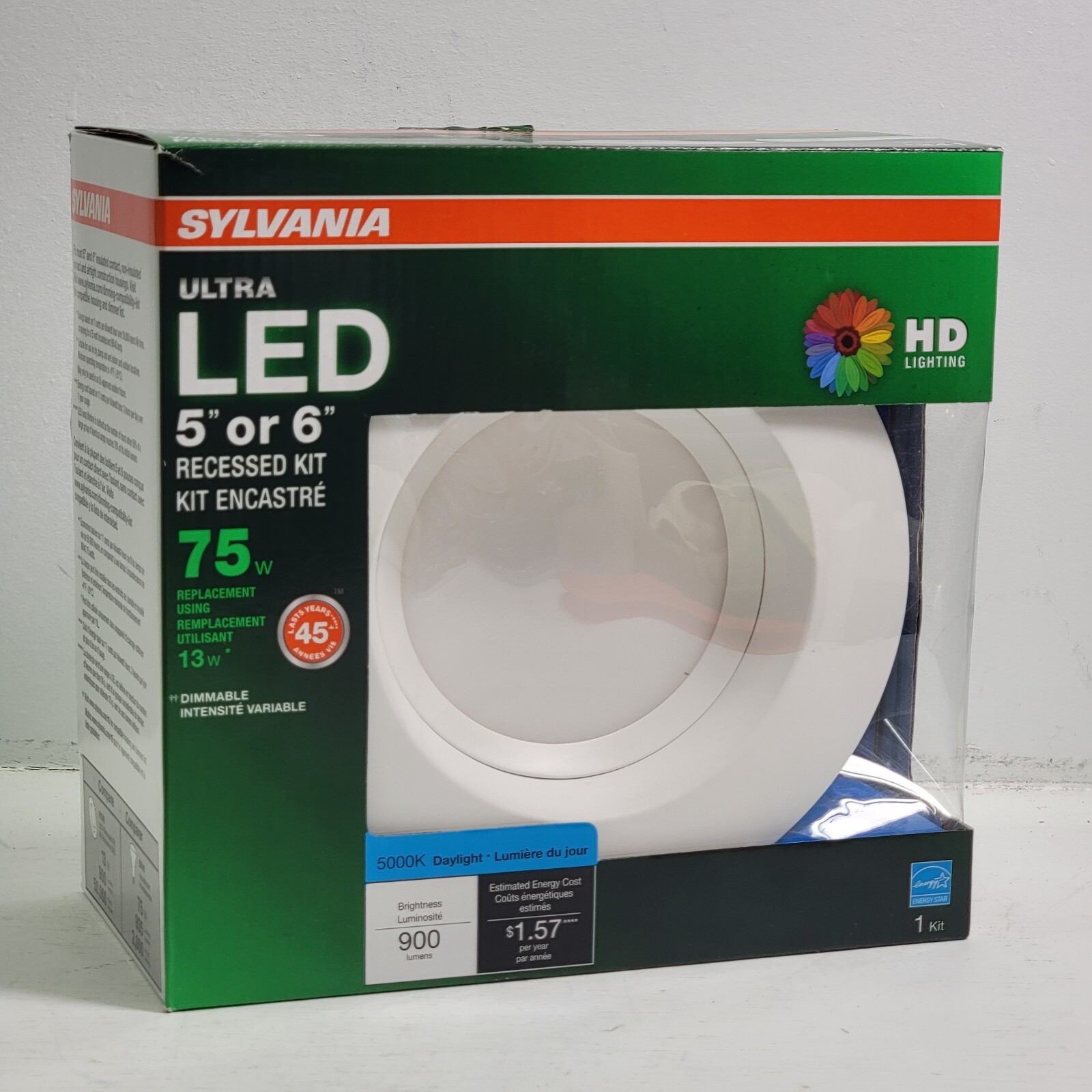 Sylvania LED RT 5" or 6" Recessed Can Light Retrofit Kit Indoor/Outdoor Dimmable gallery