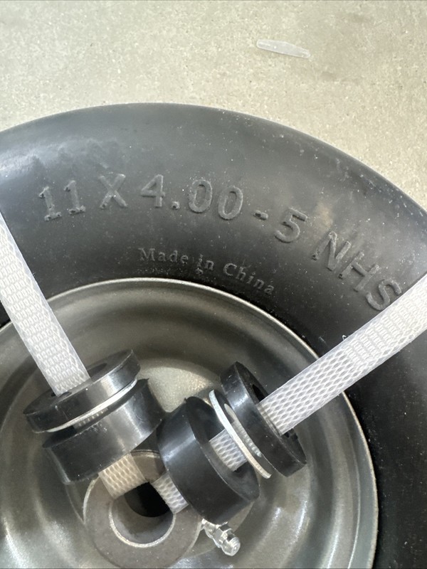 11”x4”-5” Universal Flat Free Zero Turn Front Wheel Assembly Smooth Tread gallery
