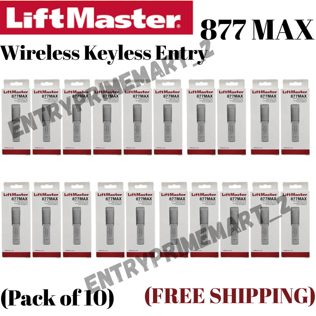 LiftMaster 877MAX Garage Door Opener Keypad Remote Keyless Entry Wireless P#20 gallery