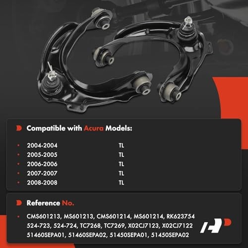2 x Front Upper Control Arm, with Ball Joint & Bushing, Compatible with Acura gallery