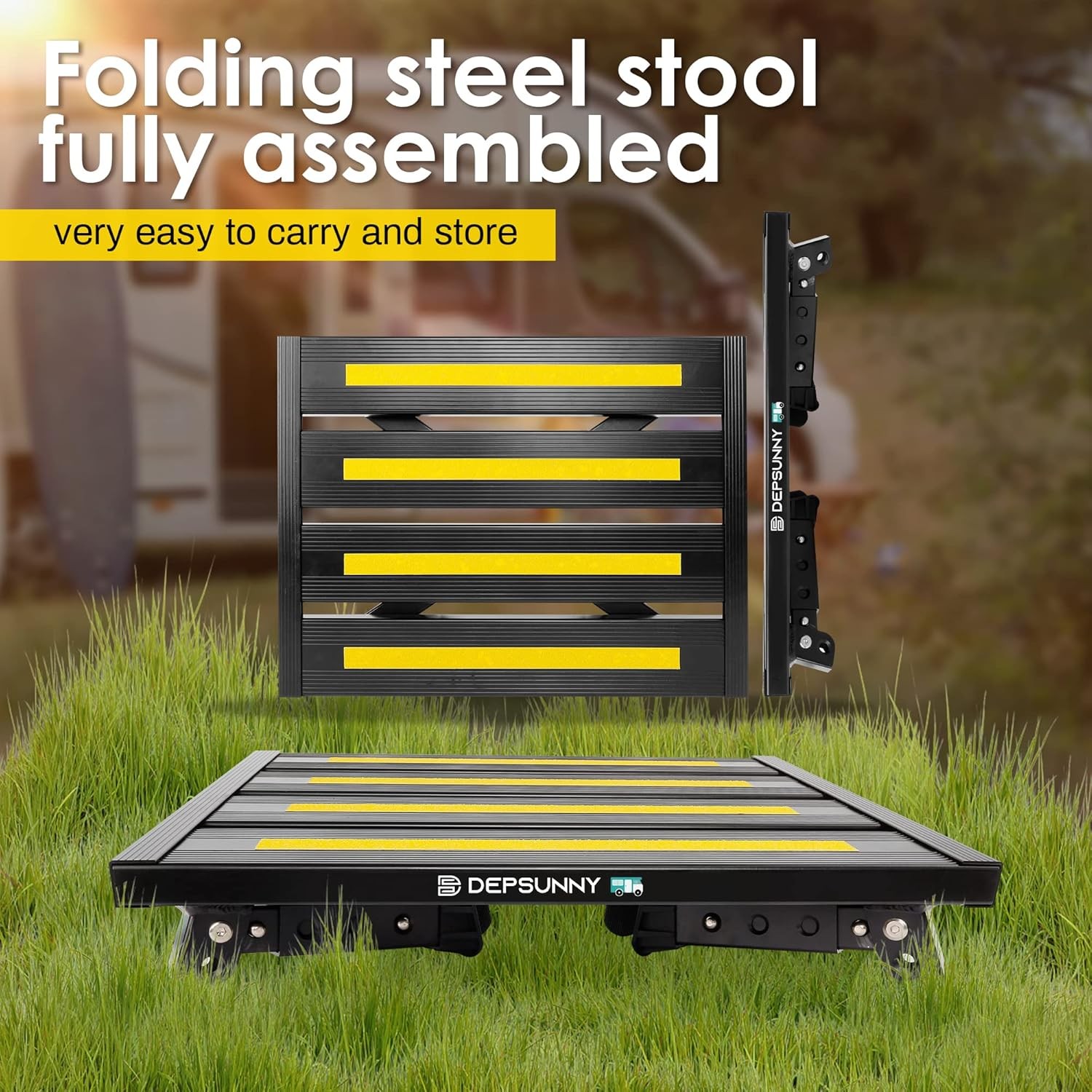 Portable Aluminum RV Step Platform 1000lb 1 Pack gallery
