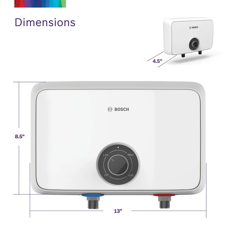 Bosch Thermotechnology Tronic 4000 Electric Tankless Water Heater 3.5 kW 3500 w gallery