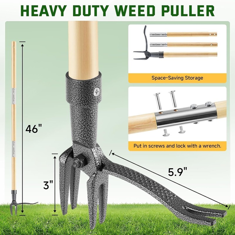 Weeder Puller Tool Stand Up Weed Tool with Long Handle Garden Weed Remover Tool gallery