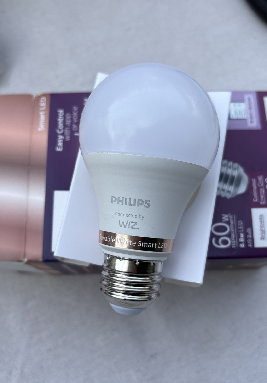 Philips 60-Watts Equivalent Dimmable WiZ Smart Wi-Fi LED Light Bulb gallery