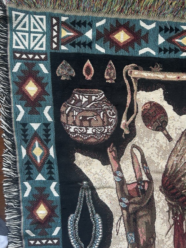 Goodwin Weavers Afghan Throw Blanket Tribal Southwest Native Woven Tapestry gallery