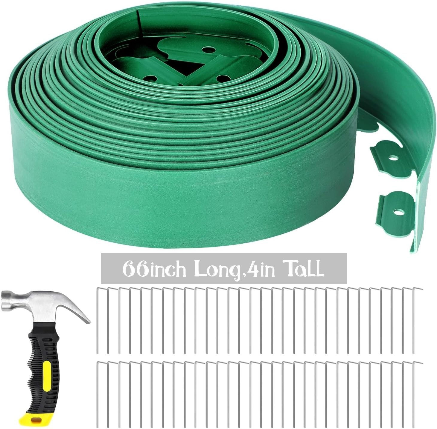 66ft Garden No Dig Landscape Edging Border Kit 4" Tall Flexible Yard Lawn Border gallery