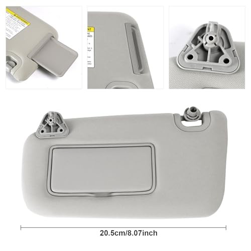 Left Driver Side Sun Visor w/o Light Compatible with Nissan Sentra W/O Light gallery