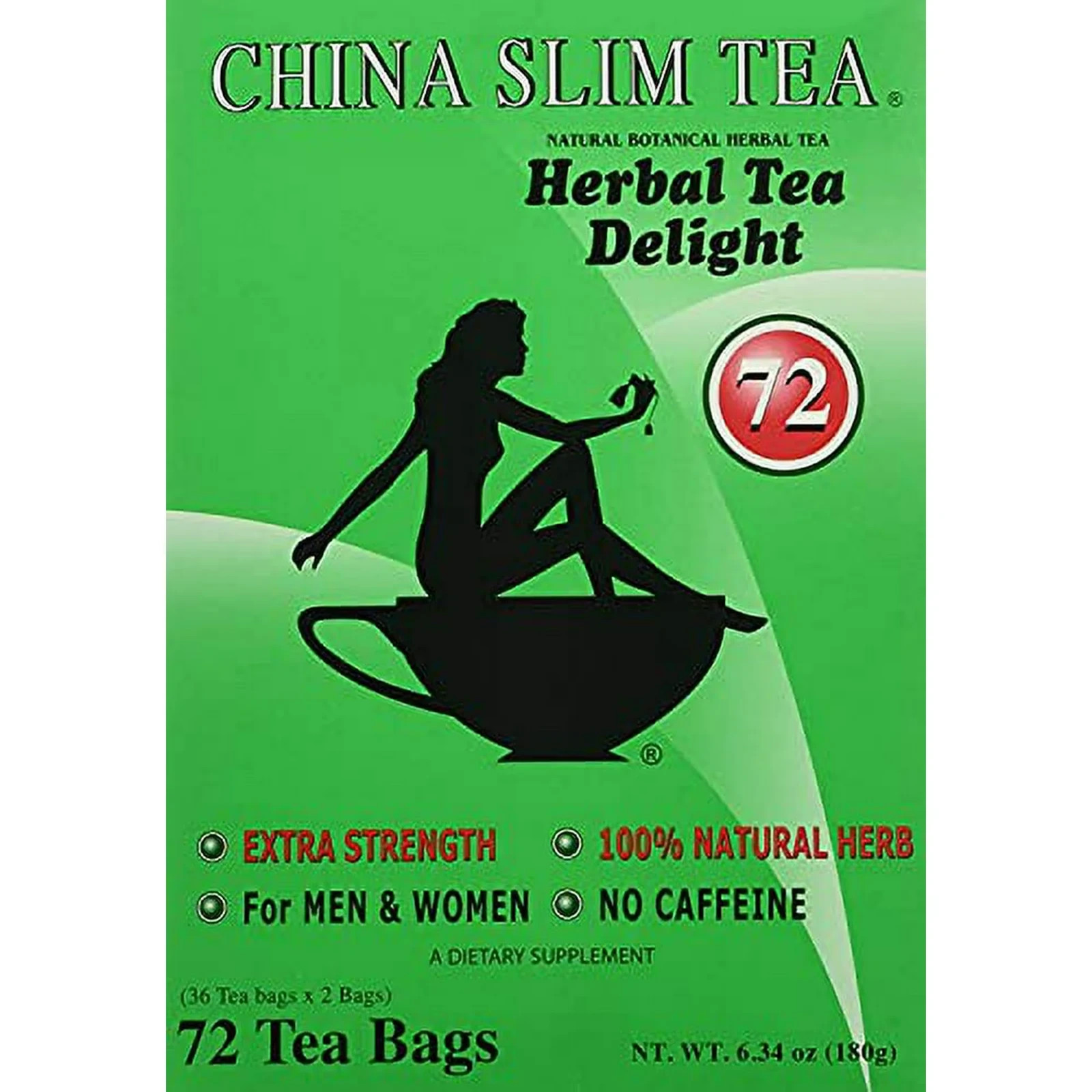 China Slim Tea Bag Dieter's Delight, Large72 Tea Bags -Pack of 2 ( 144 Tea Bags) gallery