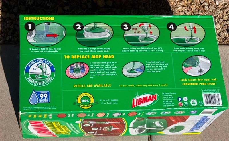 Libman Tornado Spin Mop System Mop and Bucket with Wringer Set Spin Mop gallery