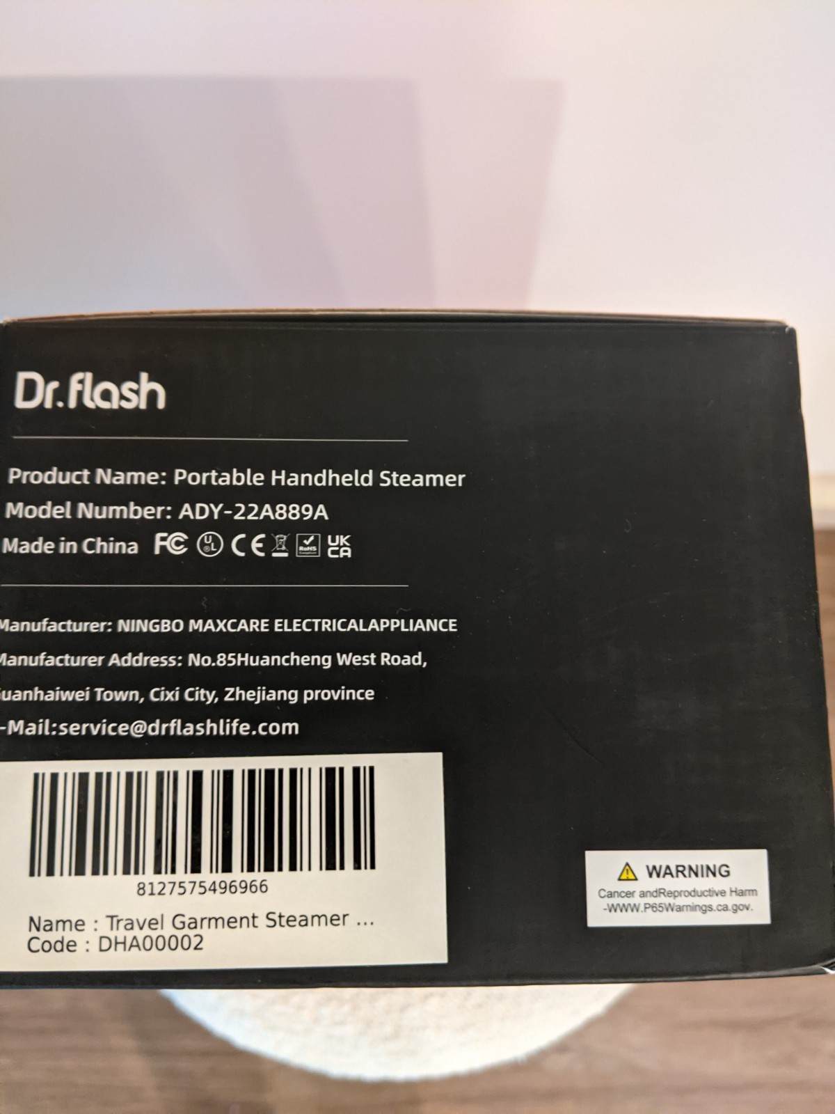Dr.flash Steamer 1200W Strong Steam Fast Heating Rotatable Silver Pink gallery