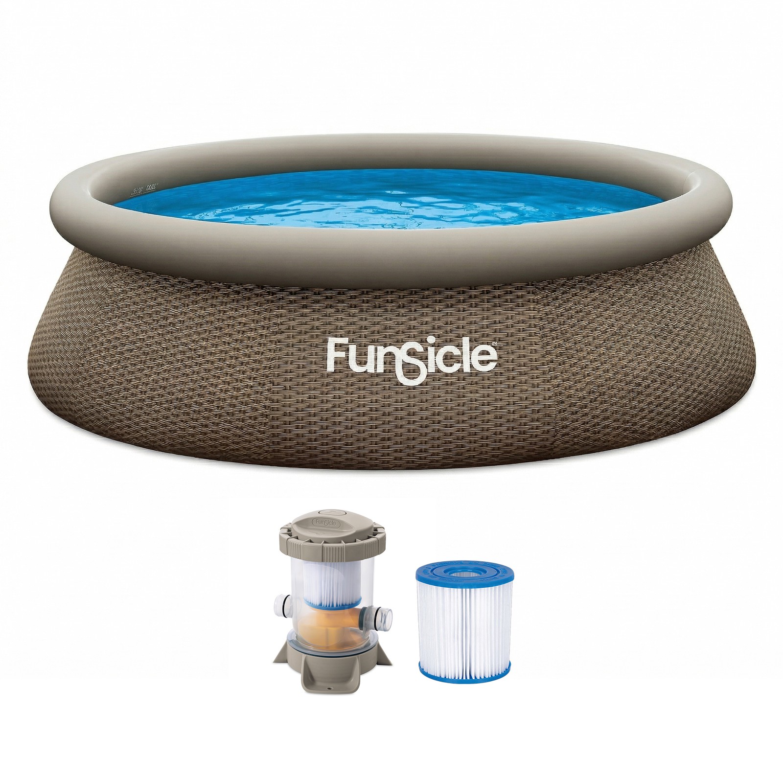 Funsicle 10' x 30" QuickSet Ring Top Above Ground Swimming Pool, (Open Box) gallery