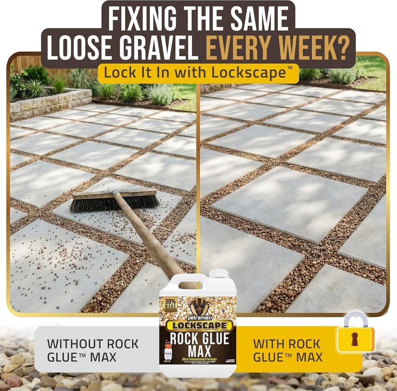 Petra Max Rock Glue for Landscaping, 32 Ounce - Ground Coverage & Pet Safe Mulch gallery