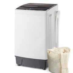 Home Full Automatic Washing Machine 17.6lbs Washer Clothing Apartment Electric