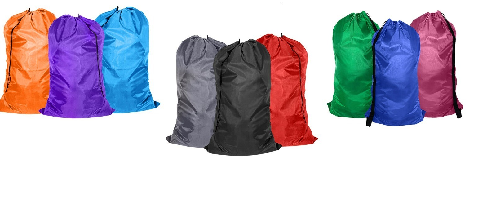 144 Pack Large Laundry Bags 29" X40" Nylon Heavy Duty Strong With Drawstring XL gallery