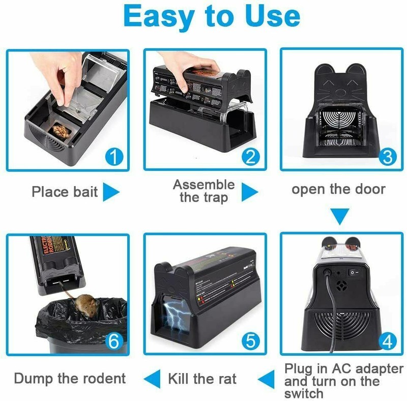 Electronic Mouse Trap Victor Control Rat Killer Pest Electric Rodent Zapper US gallery