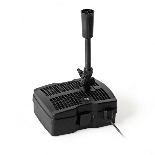 All-in-One 660 GPH Pond Filter Pump with Sterilizer and Fountain Jet - Color: Bl gallery
