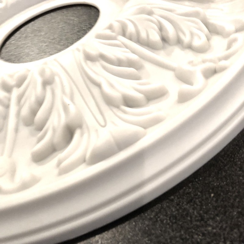 Ekena Millwork CM16AP Apollo Ceiling Medallion Plastic 16inch Unpainted New gallery